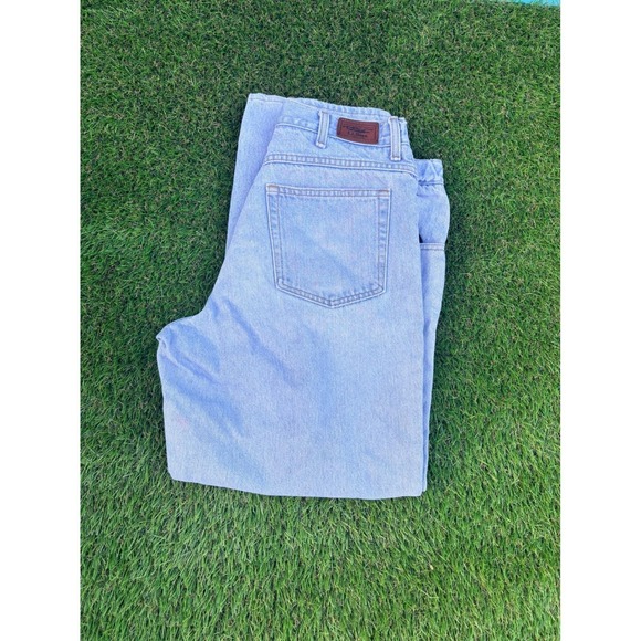 L.L. Bean Denim - LL Bean Comfort Waist Light Wash‎ Denim Jeans Womens 34x29 Relaxed Straight Leg